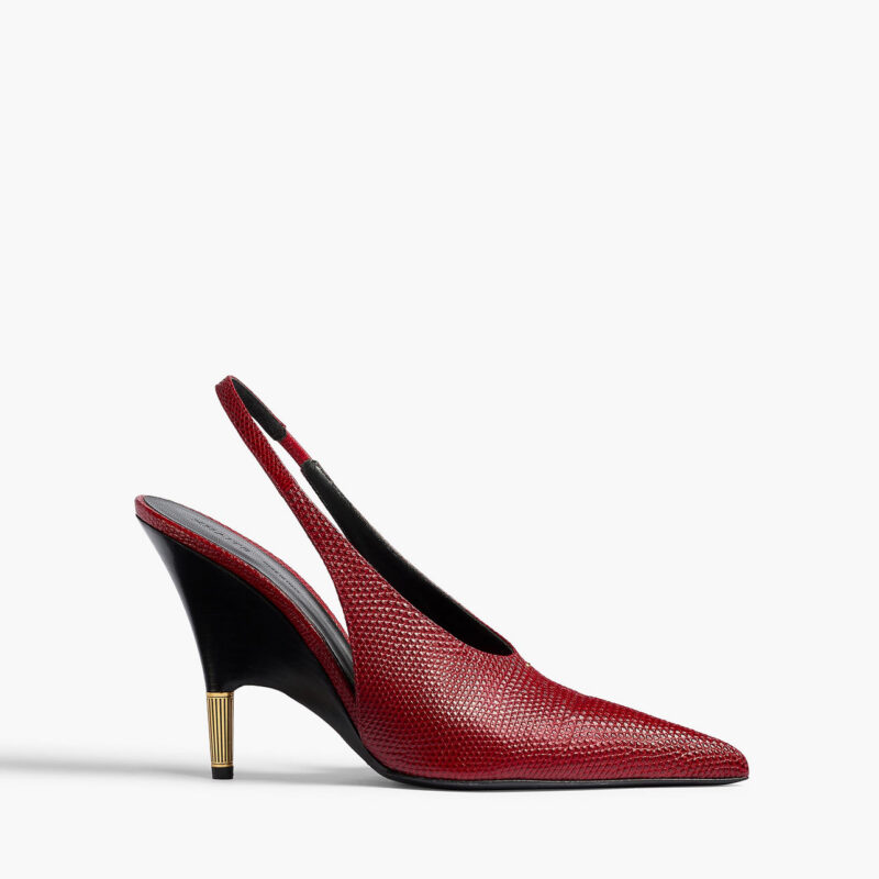 Bella Pump in Ruby Lizard Khaite