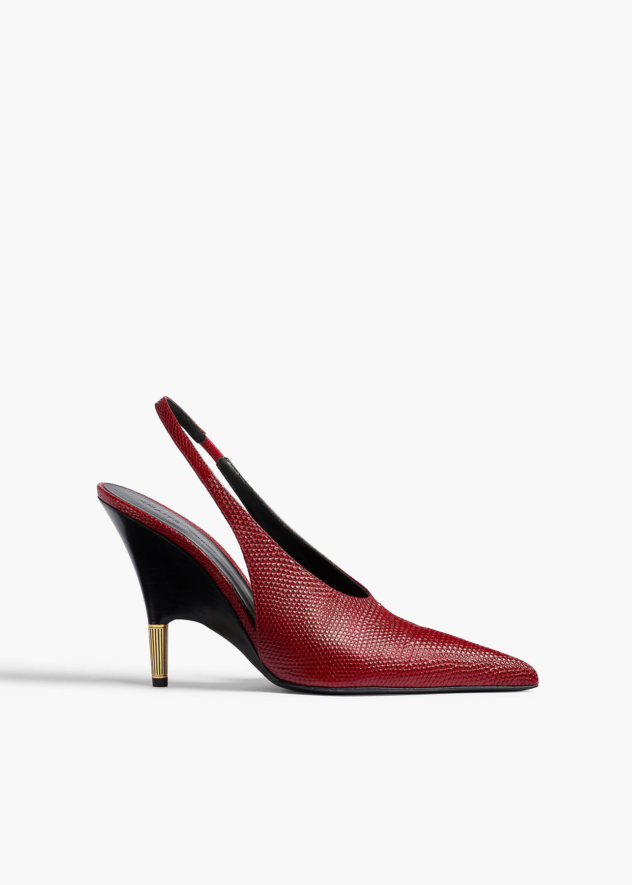 Bella Pump in Ruby Lizard Khaite