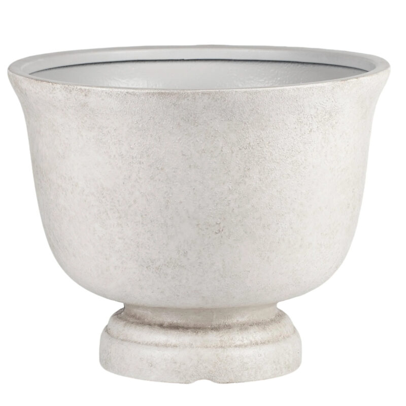 Better Homes & Gardens 20 inch Carmen Urn Planter, Gypsum with Modern Design for Indoor Outdoor P...