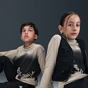 Big Kid's Long-Sleeve Waffle Top
