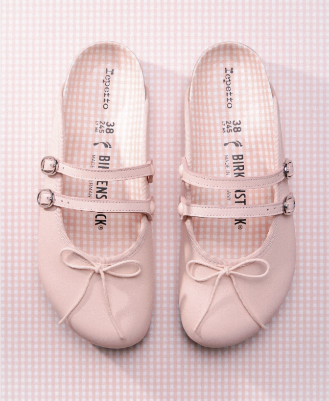 Birkenstock x Repetto pink ballet flat with bow detail — Balletcore collab