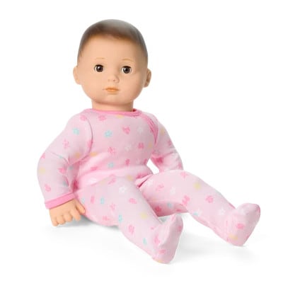 Bitty Baby® Doll #2 with brown hair in Pastel Pink
