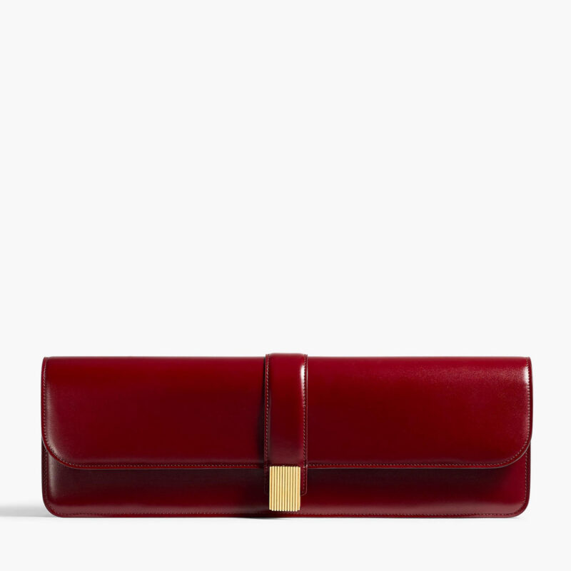 Blake Long Clutch in Oxblood Khaite