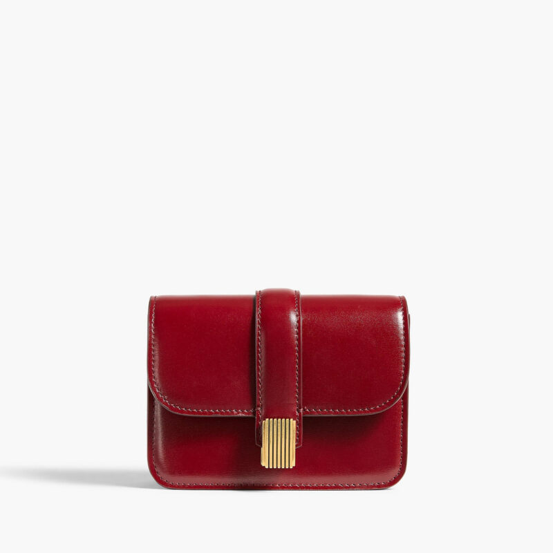 Blake Nano Bag in Oxblood Khaite