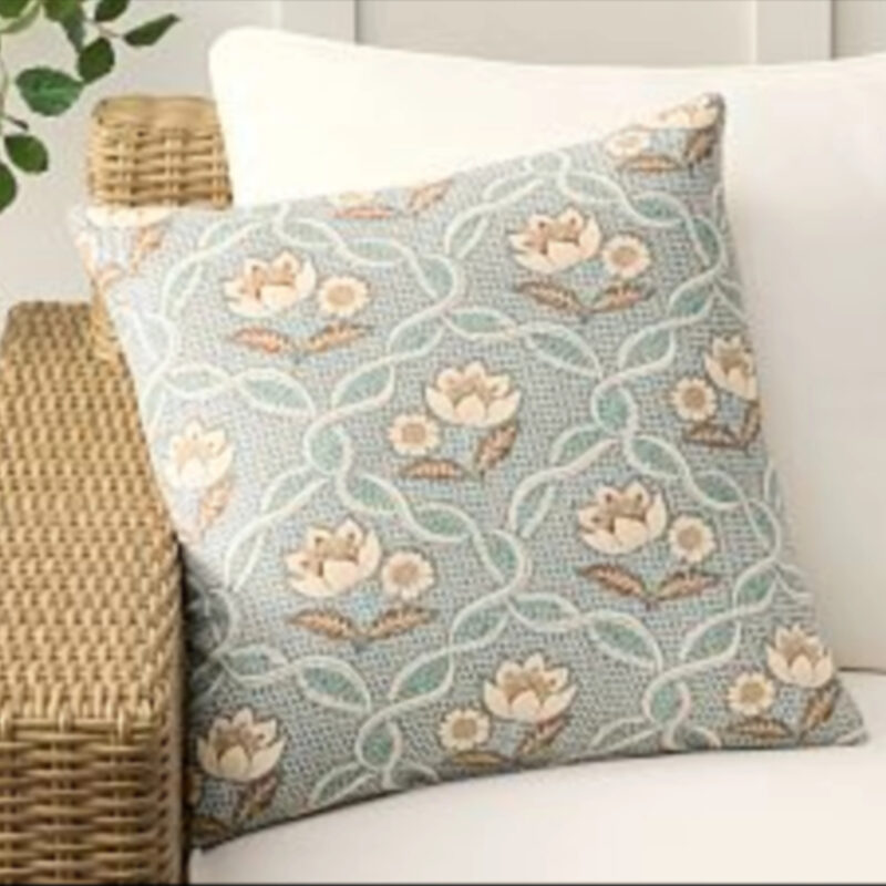 Bloom Reversible Floral Outdoor Pillow