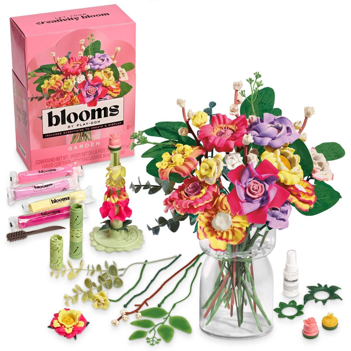 Blooms by Play-Doh Garden Flower Bouquet Arts and Crafts Kit for Adults DIY Home and Desk Decor G...