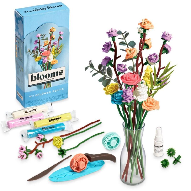 Blooms by Play-Doh Wildflower Petite Flower Bouquet Arts and Crafts Kit for Adults DIY Home and D...