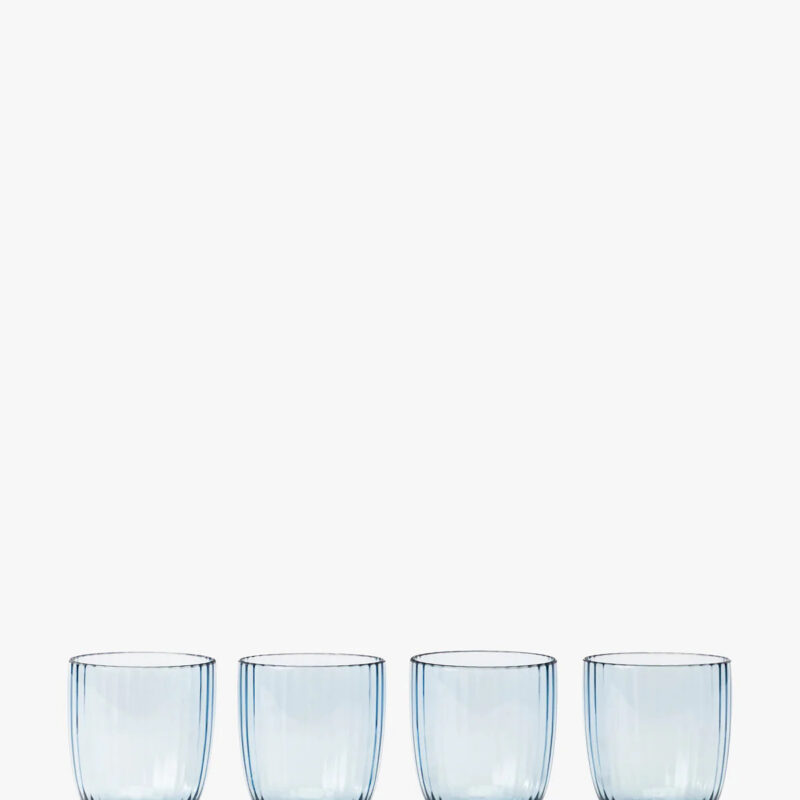 Blue Acrylic Double Old Fashioned (Set of 4)