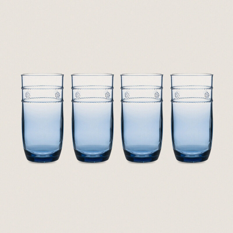Blue Isabella Acrylic Large Tumbler Set of 4