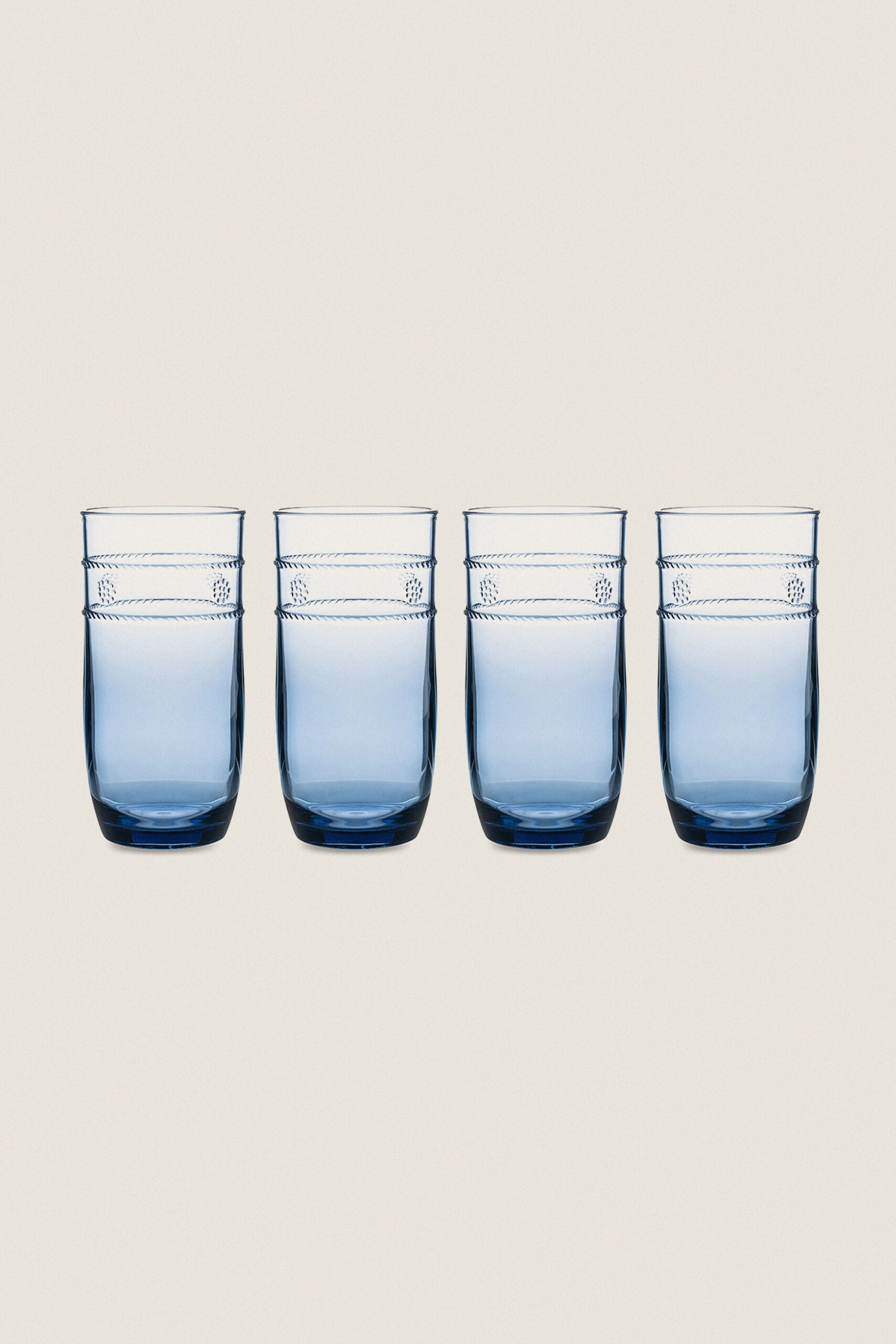 Blue Isabella Acrylic Large Tumbler Set of 4
