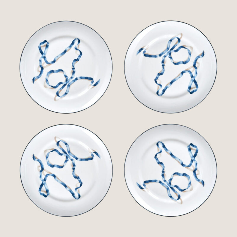 Blue Ribbon Dinner Plates (Set of 4)