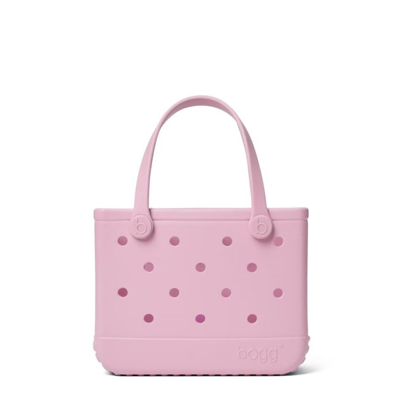 Bogg Bag Bitty Bogg Tote Bag - Beach Hydrangea: Hardside Double Handle Vinyl Bag
