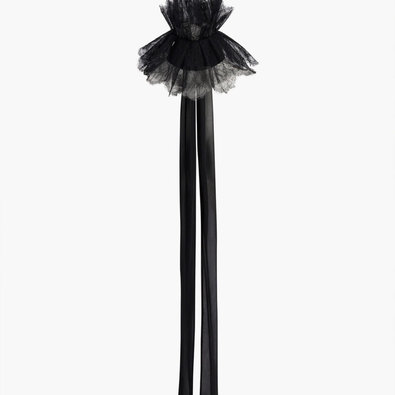 Bon Collar in Black Khaite