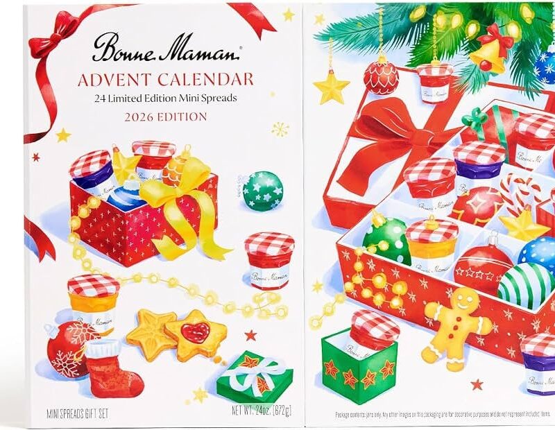 Bonne Maman Advent Calendar 2026, 24 Mini Jam Jars, Holiday Gift