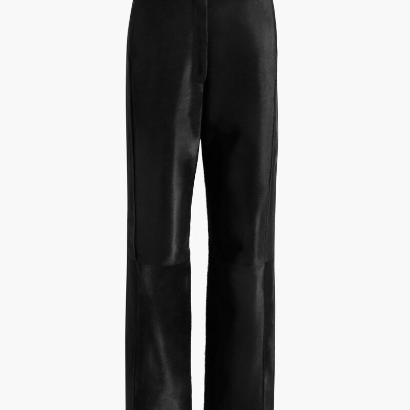 Borden Pant in Black Haircalf Khaite
