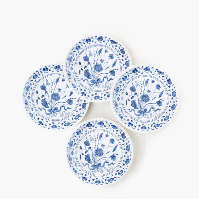 Botanical Melamine Plates (Set of 4)