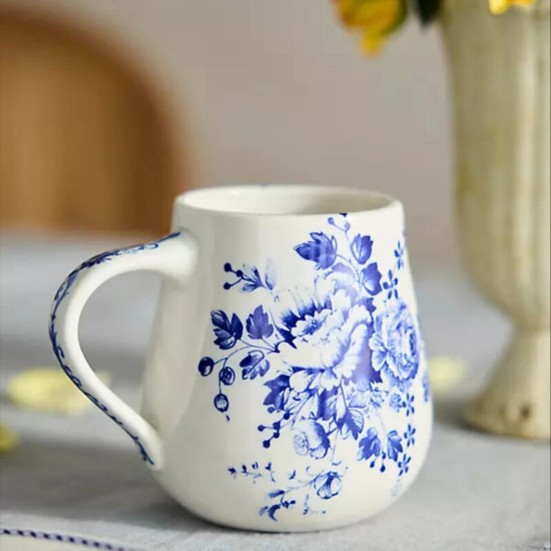 Botanical Transferware Mug