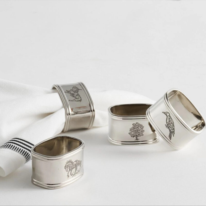 Brandon Maxwell Groveland Icon Napkin Rings - Mixed set of 4