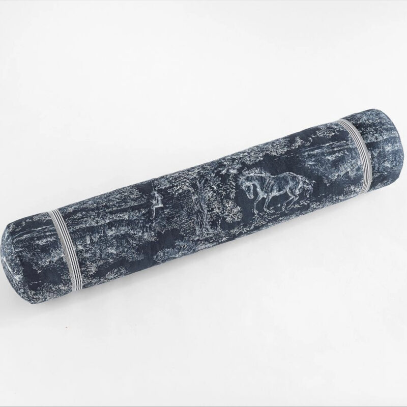 Brandon Maxwell Groveland Toile Bolster, Blue Multi