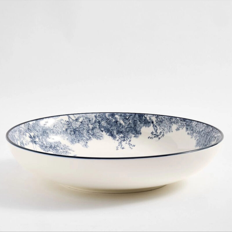 Brandon Maxwell Groveland Toile Serving Bowl - Black/White