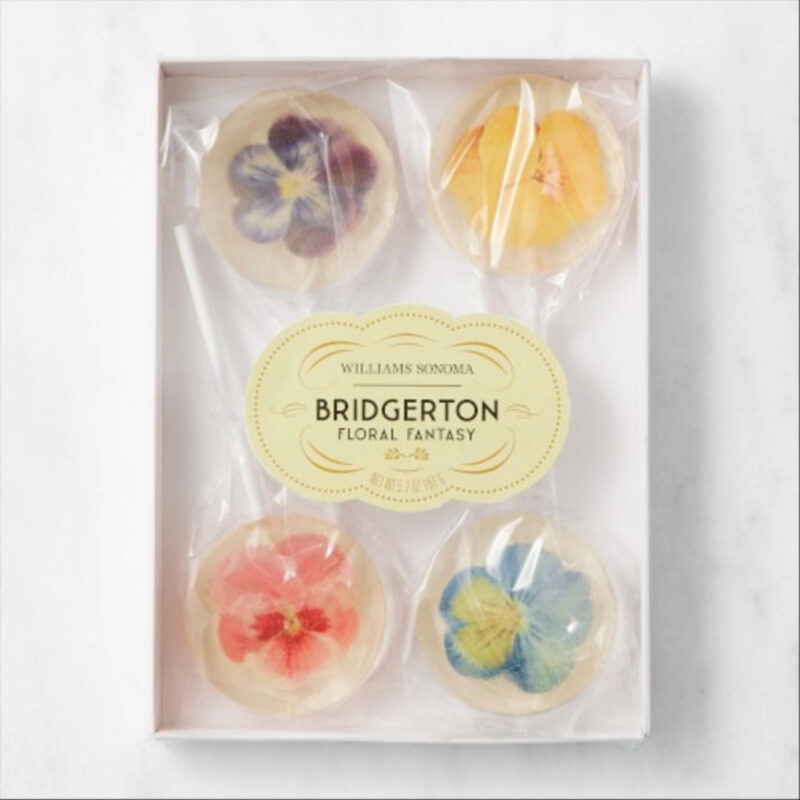 Bridgerton x Williams Sonoma Floral Lollipops, Set of 4