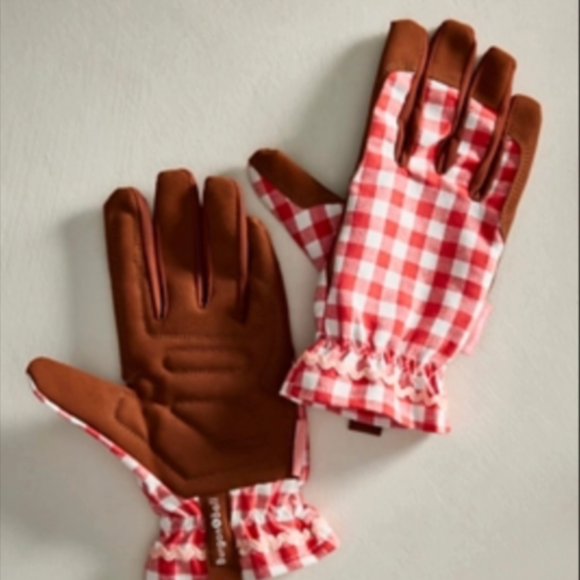 Burgon &amp; Ball Gingham Garden Gloves