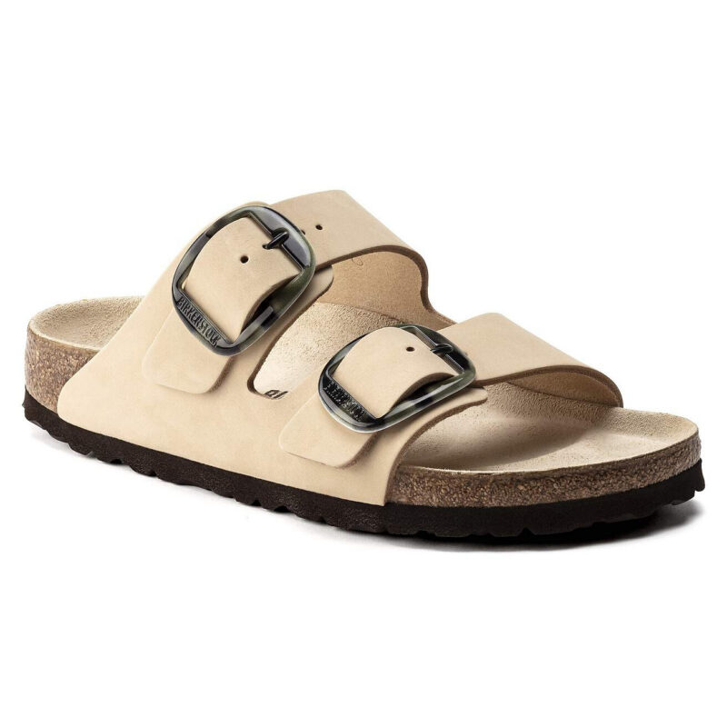Buy Arizona Big Buckle Nubuck Leather Almond for USD 160.00 | Birkenstock US