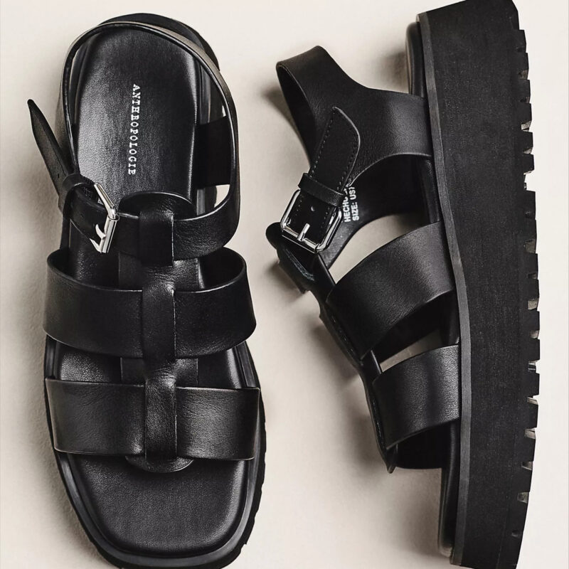 By Anthropologie Platform Fisherman Sandals