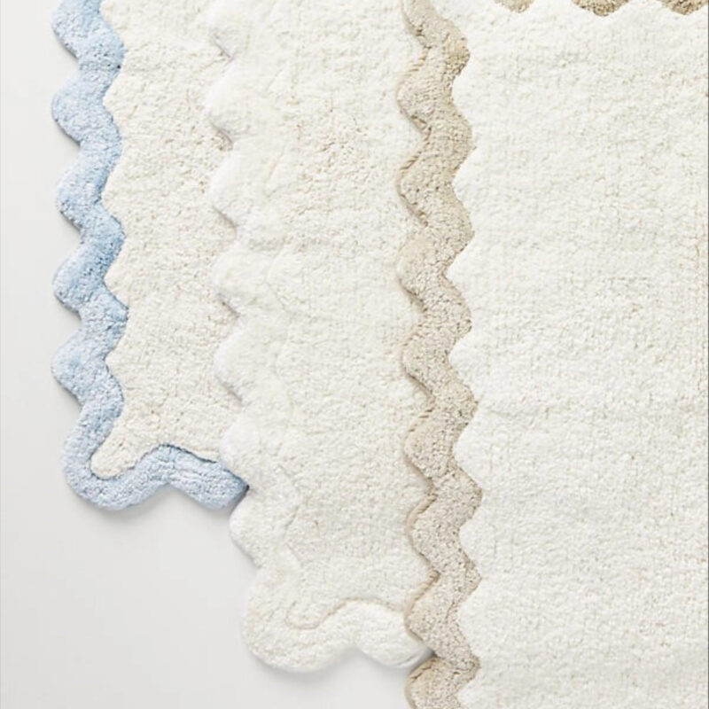 Maeve by Anthropologie by Anthropologie Scalloped Cotton Bath Mat