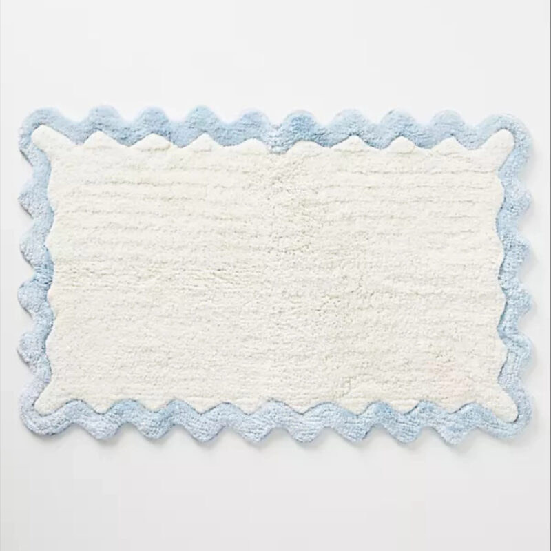 by Anthropologie Scalloped Cotton Bath Mat