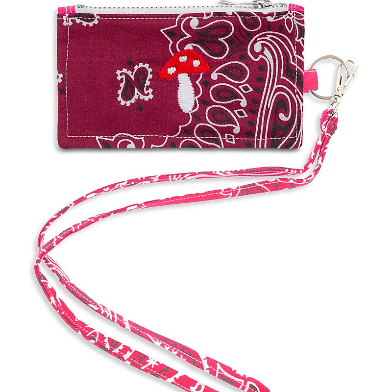 Call it By Your Name Bordeaux Bandana Card Holder