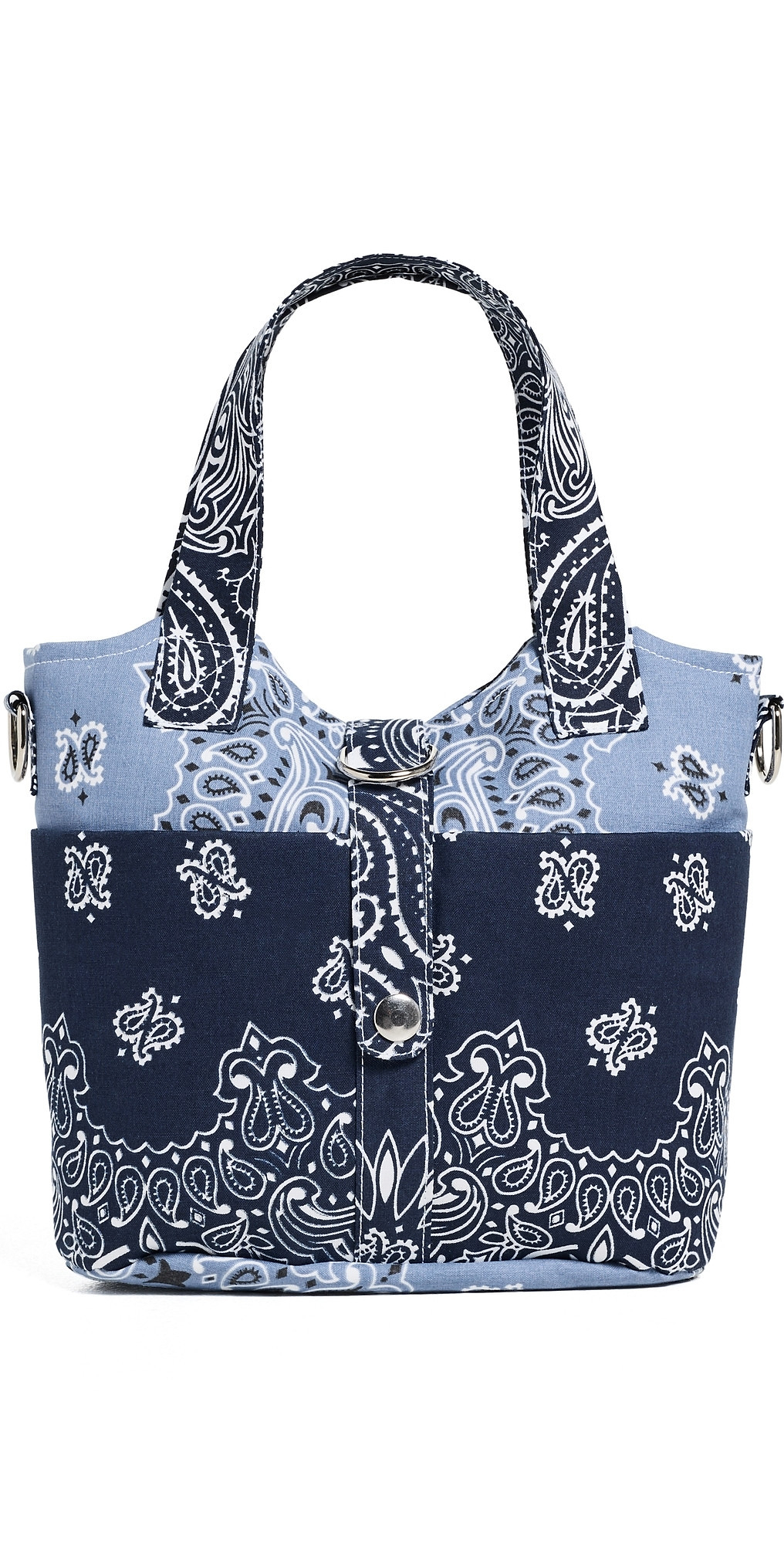 Call It By Your Name Joli Pocket Bandana Tote Bag Navy/Chambray One Size