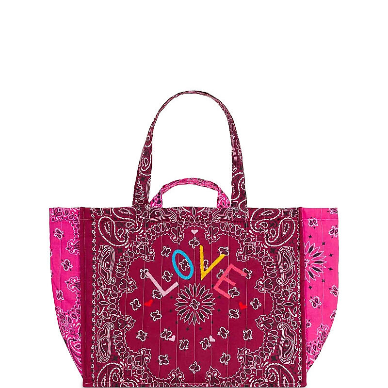 Call it By Your Name Maxi Cabas Quilted Bandana Tote