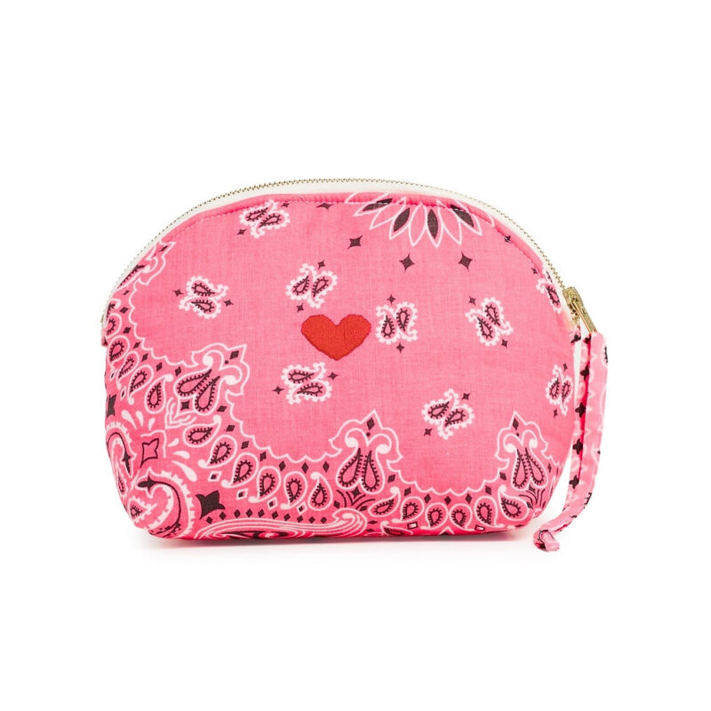 Call It By Your Name Small Coeur Vanity Pouch Strawberry/Pale Pink One Size
