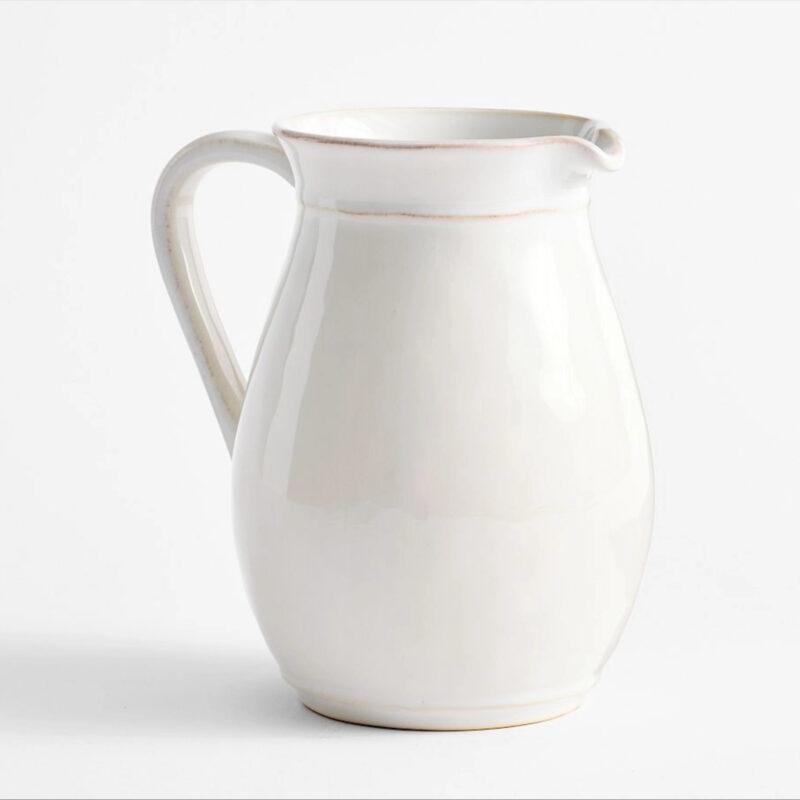 Cambria Stoneware Pitcher - Stone