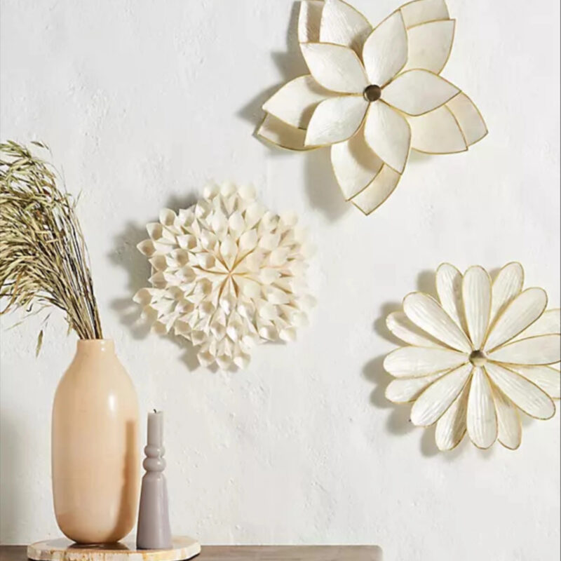 Anthropologie Capiz Flower Wall Charm