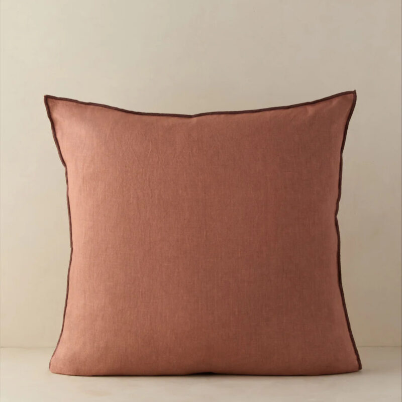 Carys Contrast Linen Pillow