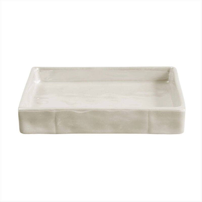 Cassadecor Madeline Porcelain Soap Dish - Ivory