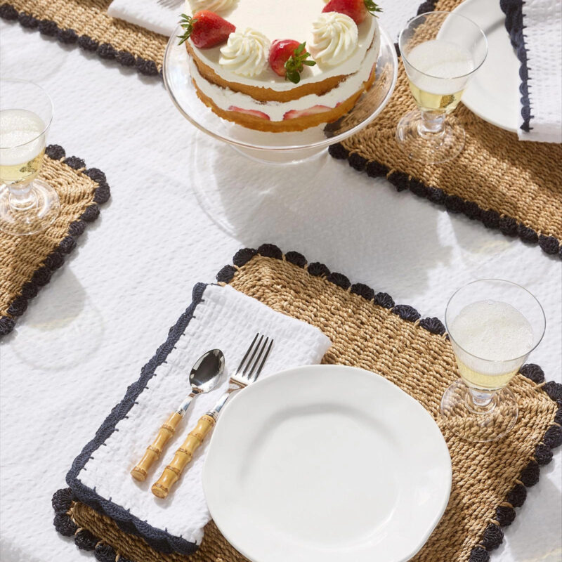 Serena & Lily Catalonia Placemat & Seersucker Napkin Bundle