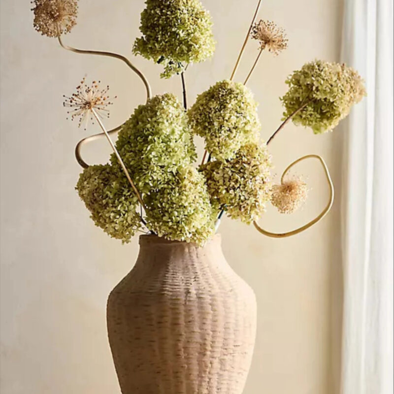 Cement + Bamboo Floor Vase