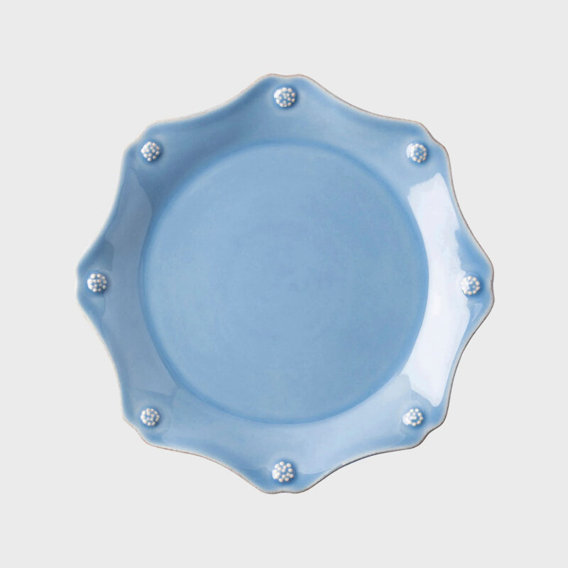 Chambray Berry & Thread Scalloped Dessert/Salad Plate