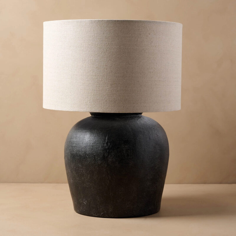 Charcoal Greenleigh Oversized Table Lamp
