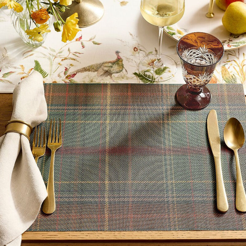 Chilewich Woodrow Plaid Placemats - Set of 4