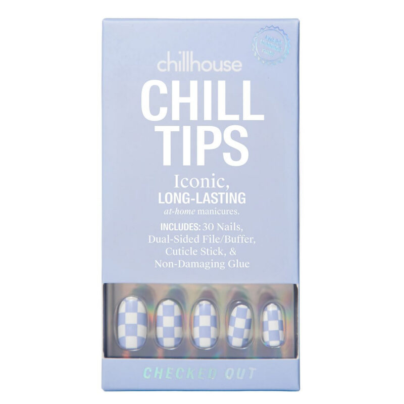 Chillhouse Chill Tips Press-On Fake Nails - Checked Out - 24ct