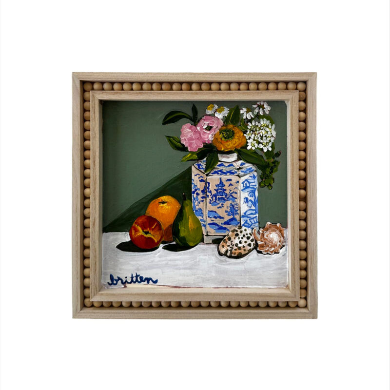 Serena & Lily Chinoiserie & Shells-Green by Meg Britten