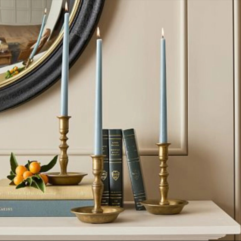 Chris Loves Julia Brass Candlestick With Bowl