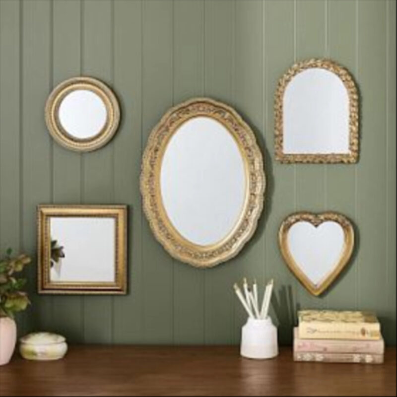 Chris Loves Julia Gallery Framed Mirrors - Set of 5