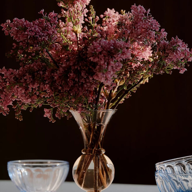 Claire Clear Glass Bud Vase