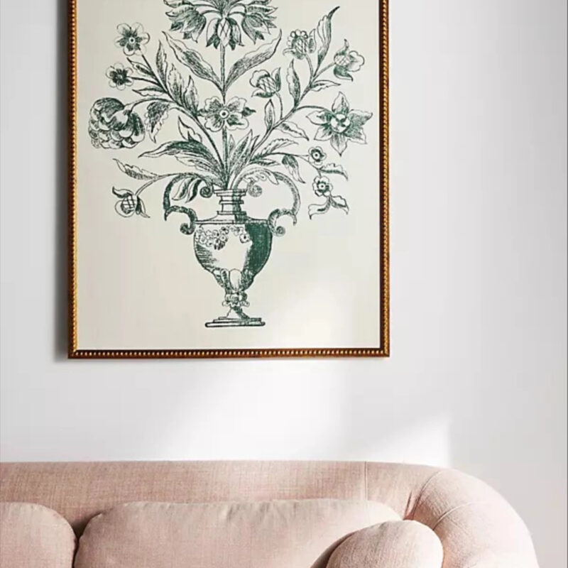Anthropologie Classic Flower Vase Wall Art