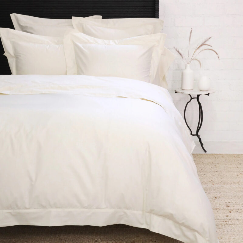 Classico Hemstitch Cotton Sateen Sham by Pom Pom at Home